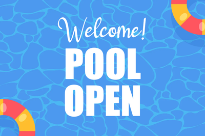 Custom Outdoor Yard Signs Multiple Sizes Welcome Open Pool