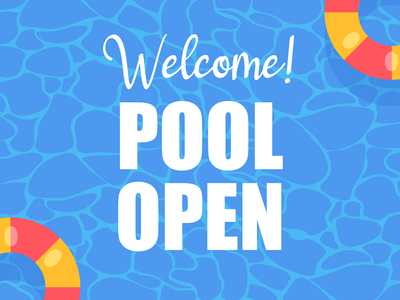 Custom Outdoor Yard Signs Multiple Sizes Welcome Open Pool