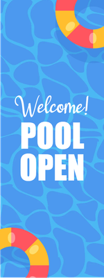 Custom Outdoor Yard Signs Multiple Sizes Welcome Open Pool