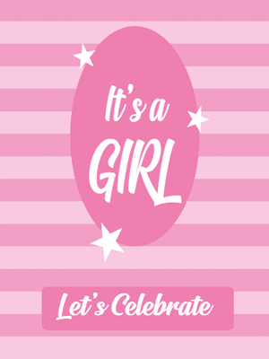 Custom Outdoor Yard Signs Multiple Sizes Girl Let's Celebrate