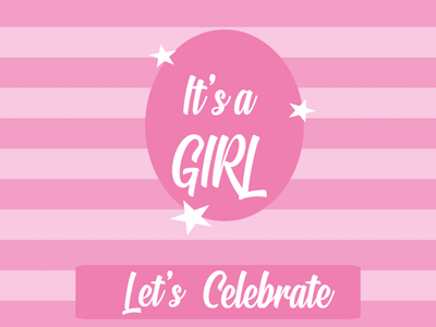 Custom Outdoor Yard Signs Multiple Sizes Girl Let's Celebrate