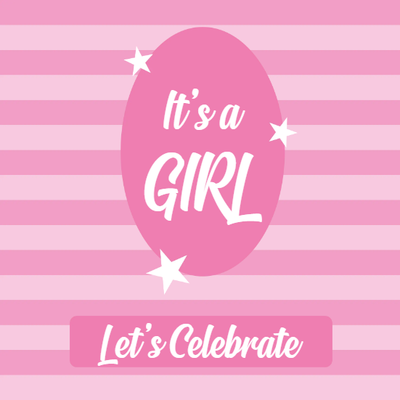 Custom Outdoor Yard Signs Multiple Sizes Girl Let's Celebrate