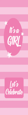 Custom Outdoor Yard Signs Multiple Sizes Girl Let's Celebrate