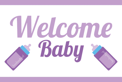 Custom Outdoor Yard Signs Multiple Sizes Welcome Baby Sign