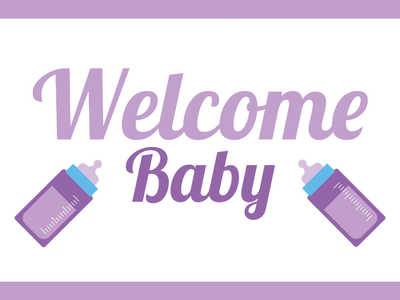 Custom Outdoor Yard Signs Multiple Sizes Welcome Baby Sign