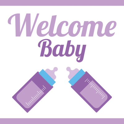 Custom Outdoor Yard Signs Multiple Sizes Welcome Baby Sign