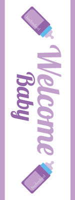 Custom Outdoor Yard Signs Multiple Sizes Welcome Baby Sign