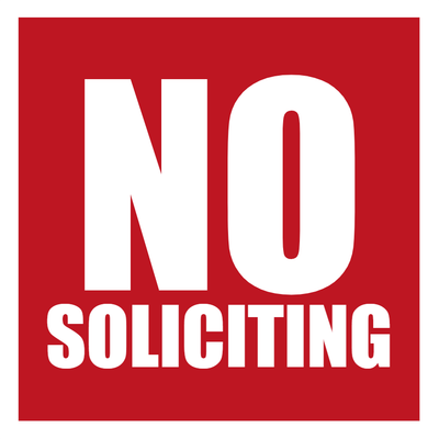 Custom Outdoor Yard Signs Multiple Sizes No Soliciting