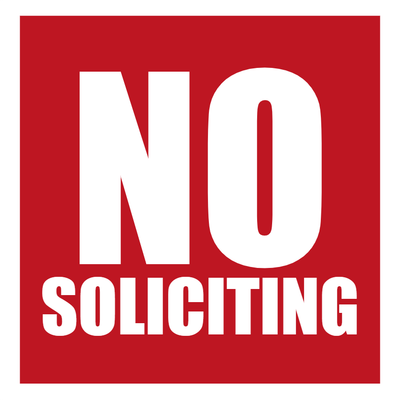 Custom Outdoor Yard Signs Multiple Sizes No Soliciting
