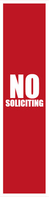 Custom Outdoor Yard Signs Multiple Sizes No Soliciting