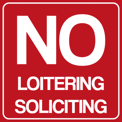 Custom Outdoor Yard Signs Multiple Sizes No Loitering