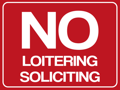 Custom Outdoor Yard Signs Multiple Sizes No Loitering
