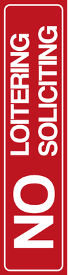 Custom Outdoor Yard Signs Multiple Sizes No Loitering