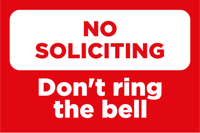 Custom Outdoor Yard Signs Multiple Sizes Dont Ring Bell