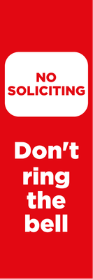 Custom Outdoor Yard Signs Multiple Sizes Dont Ring Bell
