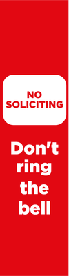 Custom Outdoor Yard Signs Multiple Sizes Dont Ring Bell