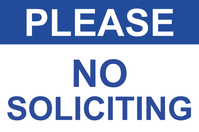 Custom Outdoor Yard Signs Multiple Sizes Please No Soliciting