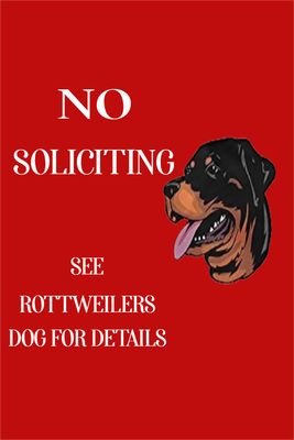 Custom Outdoor Yard Signs Multiple Sizes See Rottweilers