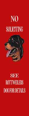 Custom Outdoor Yard Signs Multiple Sizes See Rottweilers