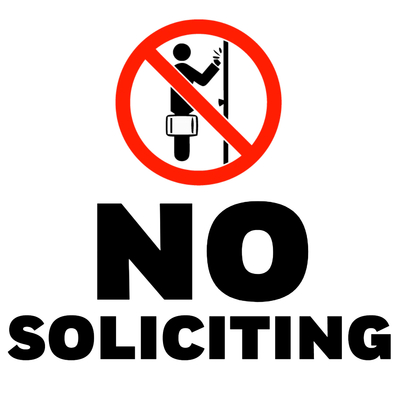 Custom Outdoor Yard Signs Multiple Sizes No Solicitation