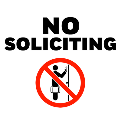 Custom Outdoor Yard Signs Multiple Sizes No Solicitation