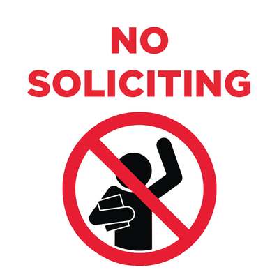 Custom Outdoor Yard Signs Multiple Sizes Notice No Soliciting