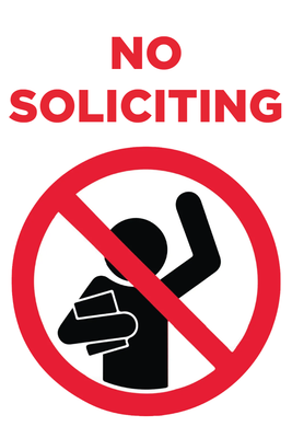 Custom Outdoor Yard Signs Multiple Sizes Notice No Soliciting