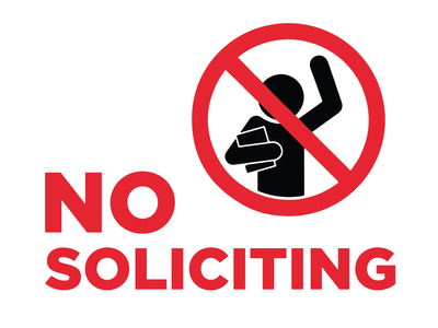 Custom Outdoor Yard Signs Multiple Sizes Notice No Soliciting