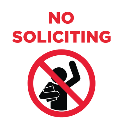 Custom Outdoor Yard Signs Multiple Sizes Notice No Soliciting