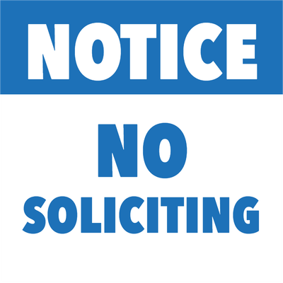 Custom Outdoor Yard Signs Multiple Sizes Do Not Solicit