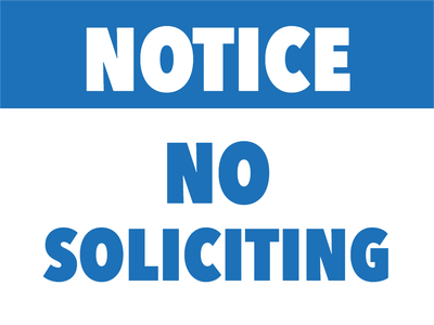Custom Outdoor Yard Signs Multiple Sizes Do Not Solicit