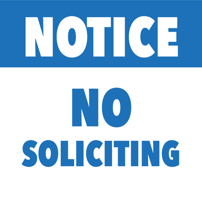 Custom Outdoor Yard Signs Multiple Sizes Do Not Solicit