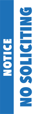 Custom Outdoor Yard Signs Multiple Sizes Do Not Solicit