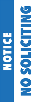 Custom Outdoor Yard Signs Multiple Sizes Do Not Solicit