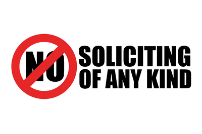 Custom Outdoor Yard Signs Multiple Sizes No Solicitor Allowed