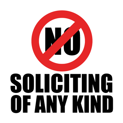 Custom Outdoor Yard Signs Multiple Sizes No Solicitor Allowed