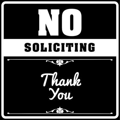 Custom Outdoor Yard Signs Multiple Sizes Stop Solicitation