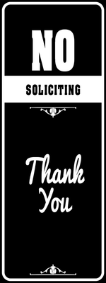 Custom Outdoor Yard Signs Multiple Sizes Stop Solicitation