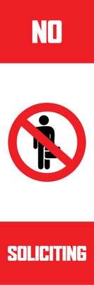 Custom Outdoor Yard Signs Multiple Sizes Soliciting Not Allowed