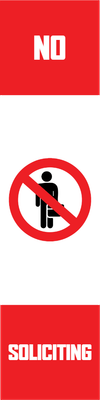 Custom Outdoor Yard Signs Multiple Sizes Soliciting Not Allowed