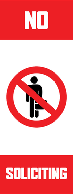 Custom Outdoor Yard Signs Multiple Sizes Soliciting Not Allowed