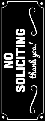 Custom Outdoor Yard Signs Multiple Sizes No Soliciting Here