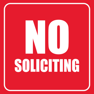 Custom Outdoor Yard Signs Multiple Sizes No Soliciting Allowed