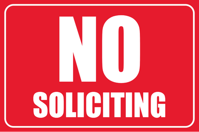 Custom Outdoor Yard Signs Multiple Sizes No Soliciting Allowed