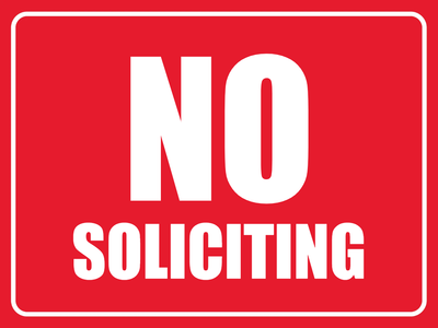 Custom Outdoor Yard Signs Multiple Sizes No Soliciting Allowed