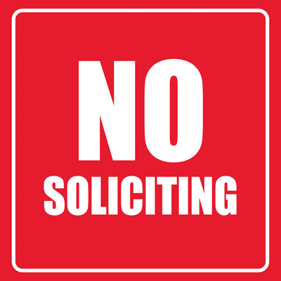 Custom Outdoor Yard Signs Multiple Sizes No Soliciting Allowed