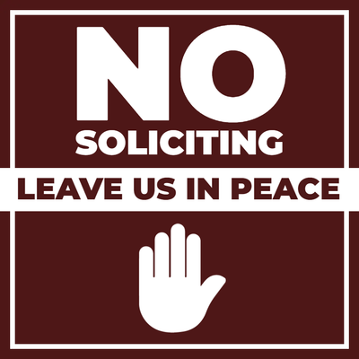 Custom Outdoor Yard Signs Multiple Sizes Leave Us Alone
