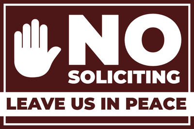 Custom Outdoor Yard Signs Multiple Sizes Leave Us Alone