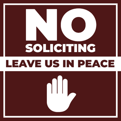 Custom Outdoor Yard Signs Multiple Sizes Leave Us Alone
