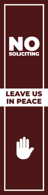 Custom Outdoor Yard Signs Multiple Sizes Leave Us Alone